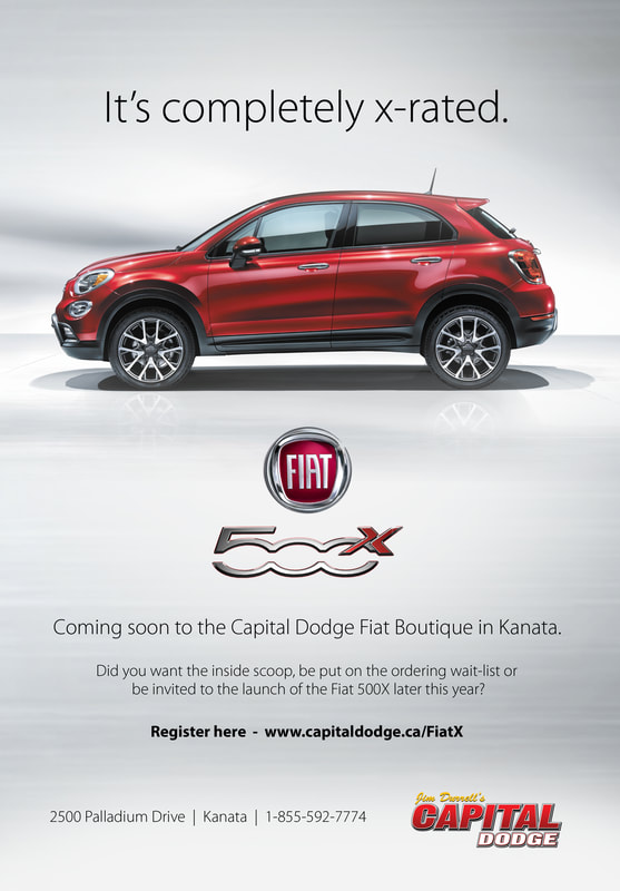 Fiat 500x Advertisement for Capital Dodge
