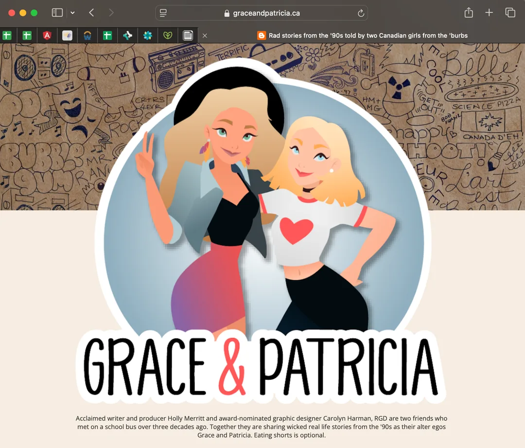 90s Blog with Illustrations and Creative Writing